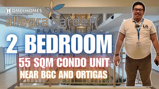 DMCI Homes 2 Bedroom Condo Unit  55 Sqm  Unit Tour [upl. by Asilem]