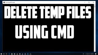 How To Delete Temporary Files Using CMD [upl. by Adnalu]