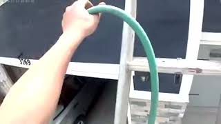 Amerimax Snapin PVC Rain Gutter Guard Installation Testing and Nature Tested [upl. by Mona]