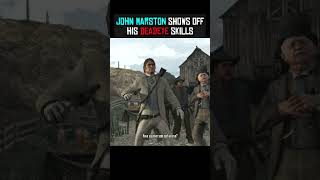 John Marston shows off his DEADEYE reddeadredemption johnmarston rdr2 [upl. by Nickles]