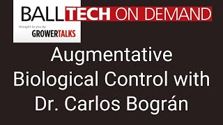 Augmentative Biological Control with Dr Carlos Bográn [upl. by Triny]