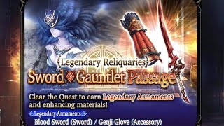 WOTV Legendary Reliquaries Full Auto Clear SwordGaunlet [upl. by Idisahc648]