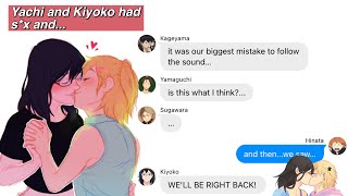 haikyuu texts Yachi and Kiyoko had sX and [upl. by Atirma]