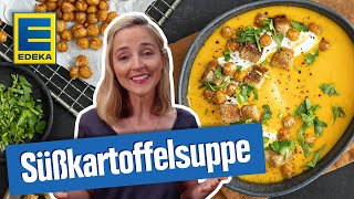 Süßkartoffelsuppe I Veganes schnelles Herbstgericht [upl. by Gerik579]