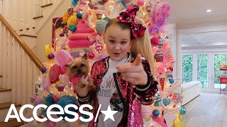 JoJo Siwa Gives An OverTheTop 2018 Tour Of Her House For The Holidays  Access [upl. by Ottie]