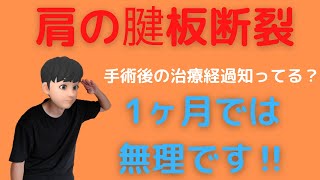 肩腱板断裂の手術後の治療経過教えます【1ヶ月で仕事復帰は無理】 [upl. by Asseret]