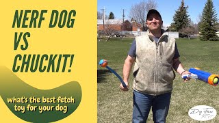 Nerf Dog vs ChuckIt  What’s the Best Fetch Toy for Dogs [upl. by Nanreik]