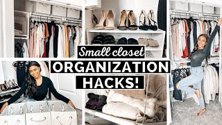 10 Small Closet Organization Hacks That Will TRANSFORM Your Space [upl. by Elmina]