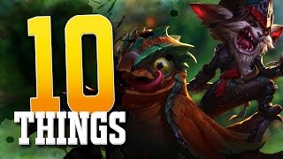 ✔ LoL 10 Things You Didnt Know About Kled [upl. by Turnheim154]