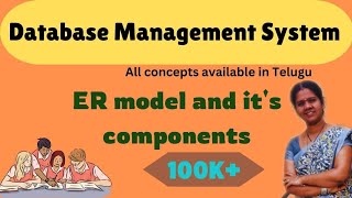 ER MODEL and its components  9  DBMS IN TELUGU [upl. by Nylyram354]