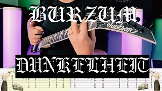 Burzum  Dunkelheit Guitar Cover Tab [upl. by Anelyak188]