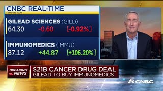 Gilead CEO Daniel ODay on acquisition of cancer drugmaker Immunomedics [upl. by Chuah]