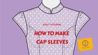 How to make Cap Sleeves [upl. by Kazue]