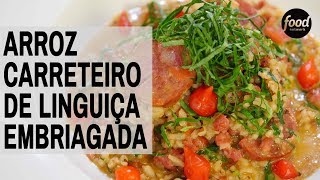 ARROZ CARRETEIRO DE LINGUIÇA EMBRIAGADA  BIZU [upl. by Hanny255]