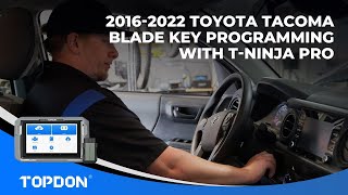 Topdon TNinja Pro Program 20162022 Toyota Tacoma Blade Key OBDII365 [upl. by Oidale]