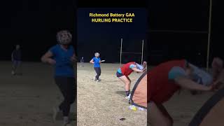 Richmond Battery GAA practice 102924 hurling fieldhockey rugby lacrosse usgaa [upl. by Anafetse40]