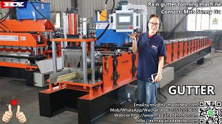 Rain gutter forming machine water gutter machine [upl. by Morley]