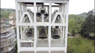 Suonata a 10  Campane del Santuario di S Gabriele dellAddolorata allIsola del Gran Sasso TE [upl. by Maddeu889]