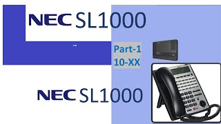 PABX NECSL1000 Telephone Configuration Part1 [upl. by Menashem949]