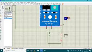 Infrared Sensor with Arduino simulation [upl. by Rihsab]