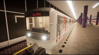 PRAGUE METRO SIMULATOR  Linka B  Zličín  Černý Most  8171M [upl. by Meyer]