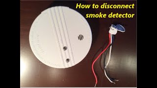 Remove and Disconnect Wired Smoke Detector [upl. by Ecahc]