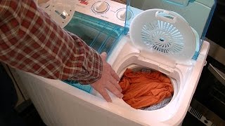 How to Use The Good Ideas Twin Tub Washing Machine Streetwize Accessories Portawash Plus [upl. by Roda]