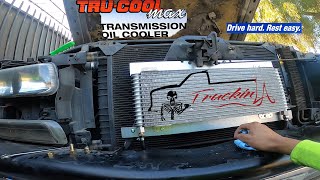 como instalar un enfriador de aceite de transmision TRU COOLER 1999 A 2007 chevrolet silverado [upl. by Tahmosh779]