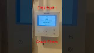 E911 Fault Samsung heatpumps gen6 faultcode [upl. by Adnert]