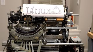 Using a 1930 Teletype as a Linux Terminal [upl. by Phelps]