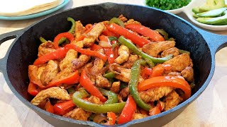 Fajitas au poulet la MEILLEURE recette [upl. by Ciardap]