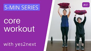 5 MINUTE CORE WORKOUT  Seniors beginners [upl. by Merriman383]