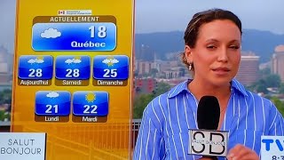 LA MÉTÉO AU QUÉBEC CANADA le français Québécois [upl. by Annairb896]