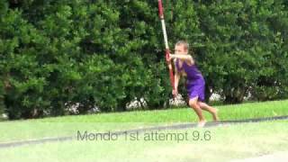 MONDO DUPLANTIS 8amp9 YEAR OLD POLE VAULT WORLD RECORDS [upl. by Savart]