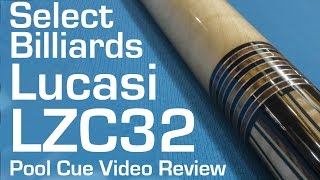 Lucasi LZC32 Pool Cue Review by Select Billiards [upl. by Ileana]