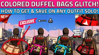 Duffel Bag Glitch How To Get The NEW Colored Duffel Bag in GTA 5 Online EASY CamoGreenBlack [upl. by Lauhsoj]