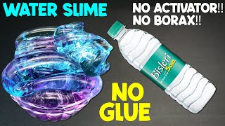 NO GLUE WATER SLIME WITHOUT BORAX ACTIVATOR How to make Slime with Water No Glue No Borax [upl. by Tessil]