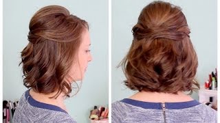 Quick Half Up Hairstyle for Short Hair [upl. by Adaiha]