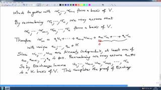 Lec16 Steinitzs exchange theorem and examples [upl. by Pier]