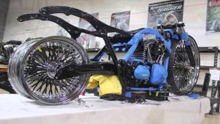 Cadillac Motorcycle Custom Built Bagger  See it at Daytona Bike Week 2015 [upl. by Lindemann]