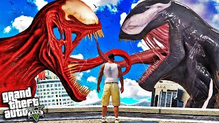 VENOM vs CARNAGE In GTA 5 Scary [upl. by Rosemarie]