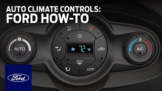 Auto Climate Controls Fiesta  Ford HowTo  Ford [upl. by Dnaltruoc]