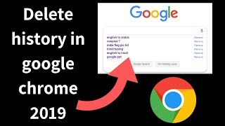 How to delete history from google chrome  2020 Updated [upl. by Shannen]