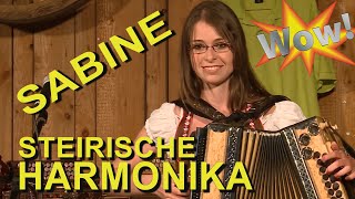 Steirische Zieharmonika  Sabine Saminger auf der Steirischen Ziehharmonika [upl. by Hansel752]