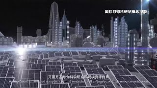 China unveils international moon base concept animation [upl. by Loftus]