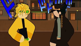 Jotaro VS Dio Stick Fight [upl. by Yenruoj]