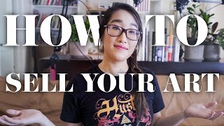 How to SELL YOUR ART ONLINE for BEGINNERS 2022 l How To Make Money As An Artist or Creative [upl. by Freeborn94]