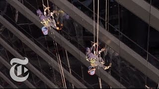 Paraíso Immigrant Window Cleaners at Work in Chicago  OpDocs  The New York Times [upl. by Westphal]