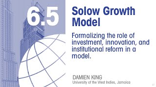 Economics 65 Solow Growth Model [upl. by Aaberg]