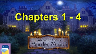 Adventure Escape Murder Manor Chapters 1 2 3 4 Walkthrough Guide by Haiku Games [upl. by Bilow]